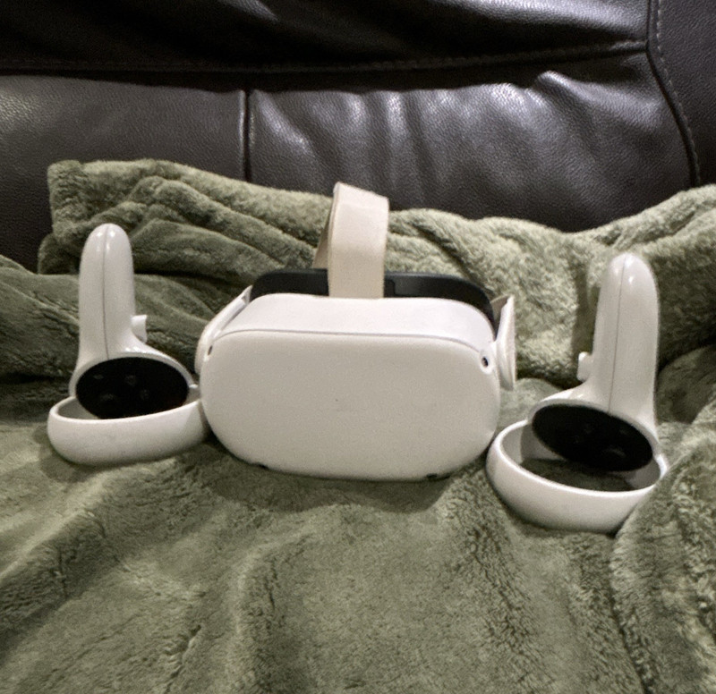 Meta Quest 2 Standalone VR Headset with 2 Controllers, White