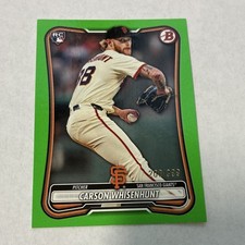 Topps 2024 Bowman Prospects Carson Whisenhunt BP-96 Neon Green /399 RC