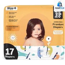 Baby Diapers Size 6, 17 Count of Disposable, Extra-Absorbent, Hypoallergenic ...