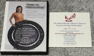 Keep On Rebounding DVD With Bonus Disc By Albert E Carter Set