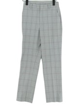Uniqlo Women's Suit Trousers XS Grey Polyester with Rayon, Spandex Dress Pants