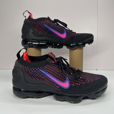 Nike Air Vapormax 2021 Flyknit Black Pink Blue DX2355-001 Womens 8.5 | Mens 7