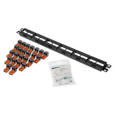 PANDUIT Cat5e Modular Patch Panel Kit 24 Ports CPPK24BLY