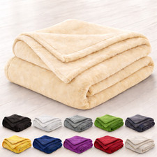 Super Soft Warm Fleece Blanket Bed Sofa Throw Large Faux Fur Travel Throw Couch