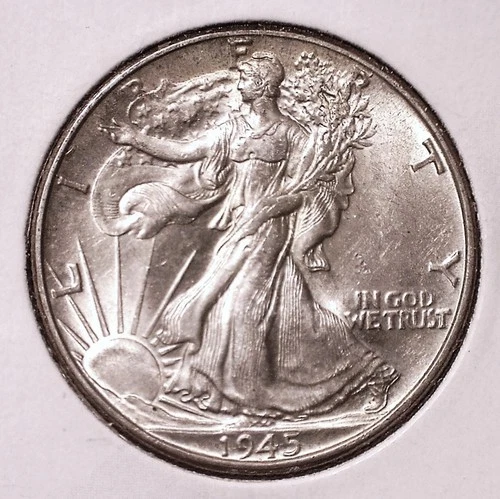 1945 Walking Liberty Half Dollar, BU #3148