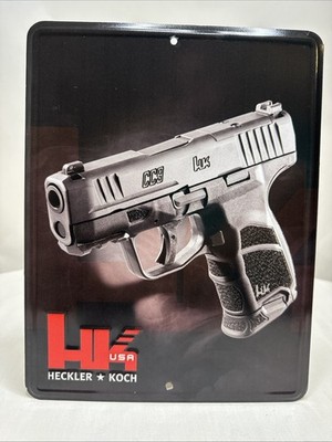 HK Heckler & Koch Factory Metal Sign HK Logo Raised Letters HK CC9 11 x .5 New