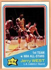 1972-73 Topps All Star Jerry West with Wilt Chamberlain #164