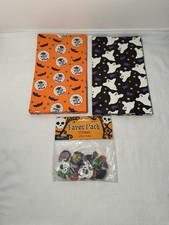 Halloween Treat Bags 18 Total, 12 Halloween Erasers NOS Mixed Lot