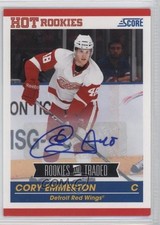 2010-11 Score Rookies &amp; Traded Signatures Cory Emmerton #606 Auto RC 2a8