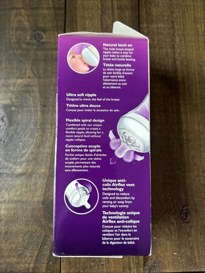 Philips AVENT 9oz Natural Baby Bottle, Natural Latch On, BPA Free, 1month+ - Image 4 of 4