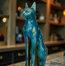 Ancient Egyptian Artifacts Of Authentic Cat Statue Of Egyptian Goddess Bastet Bc