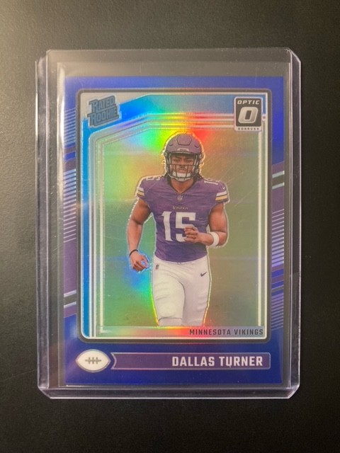 2024 Panini Donruss Optic Dallas Turner Blue Prizm /199 Rated Rookie RC #224