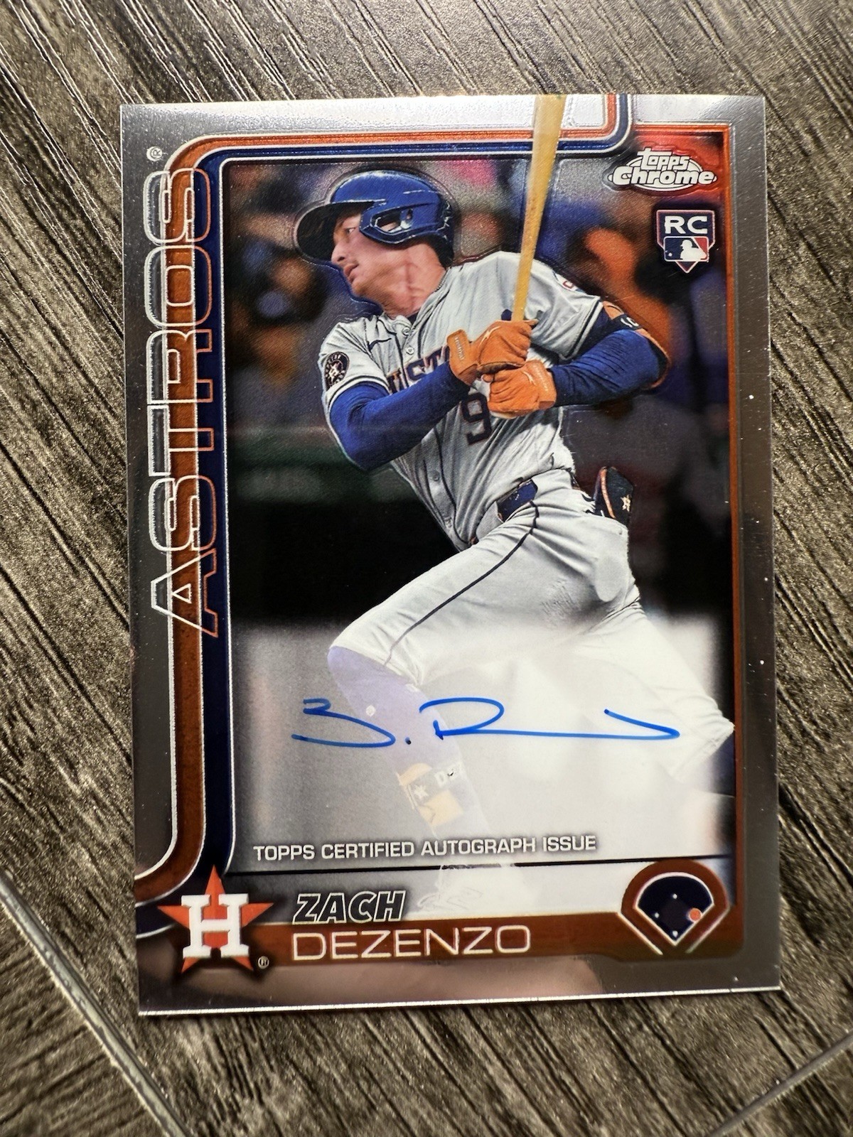 ZACH DEZENZO 2025 TOPPS CHROME ROOKIE AUTOGRAPH ASTROS RC AUTO