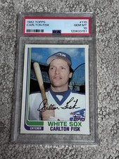 PSA 10 BASEBALL CARD 1982 TOPPS CHICAGO WHITE SOX HOF CARLTON FISK