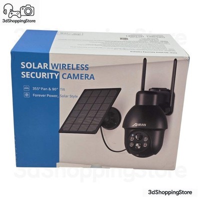 ANRAN 2K Solar Wireless Security Camera WiFi Surveillance Outdoor