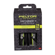 Peltor Sport Shotgunner II Low-Profile Hearing Protector, Black/Gray, NRR 24 dB,