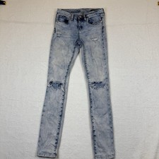 Blank Nyc The Reade Women's Jeans Classic Skinny Distressed Size 26 Acid Wash