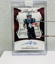 2025 Flawless Rookie Gem Ruby Auto /20 Tetairoa McMillan Carolina Panthers