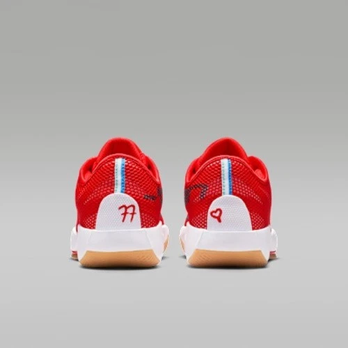 Nike Jordan Luka 77 PF Chili Red Gum Basketball Sneakers IF1611-600