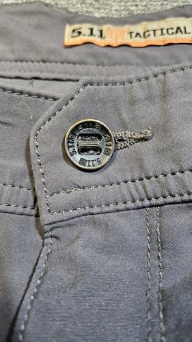 5.11 Tactical Men's Cargo Shorts Size 33 Gray 9 Pocket Performance Outdoors - Picture 4 of 11