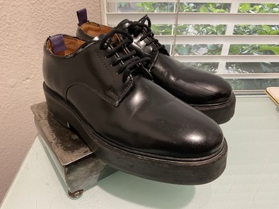 Eytys Black Leather Platform Dress Shoes- EU Sz 37 - Made Portugal M-5/ W-6.5 US