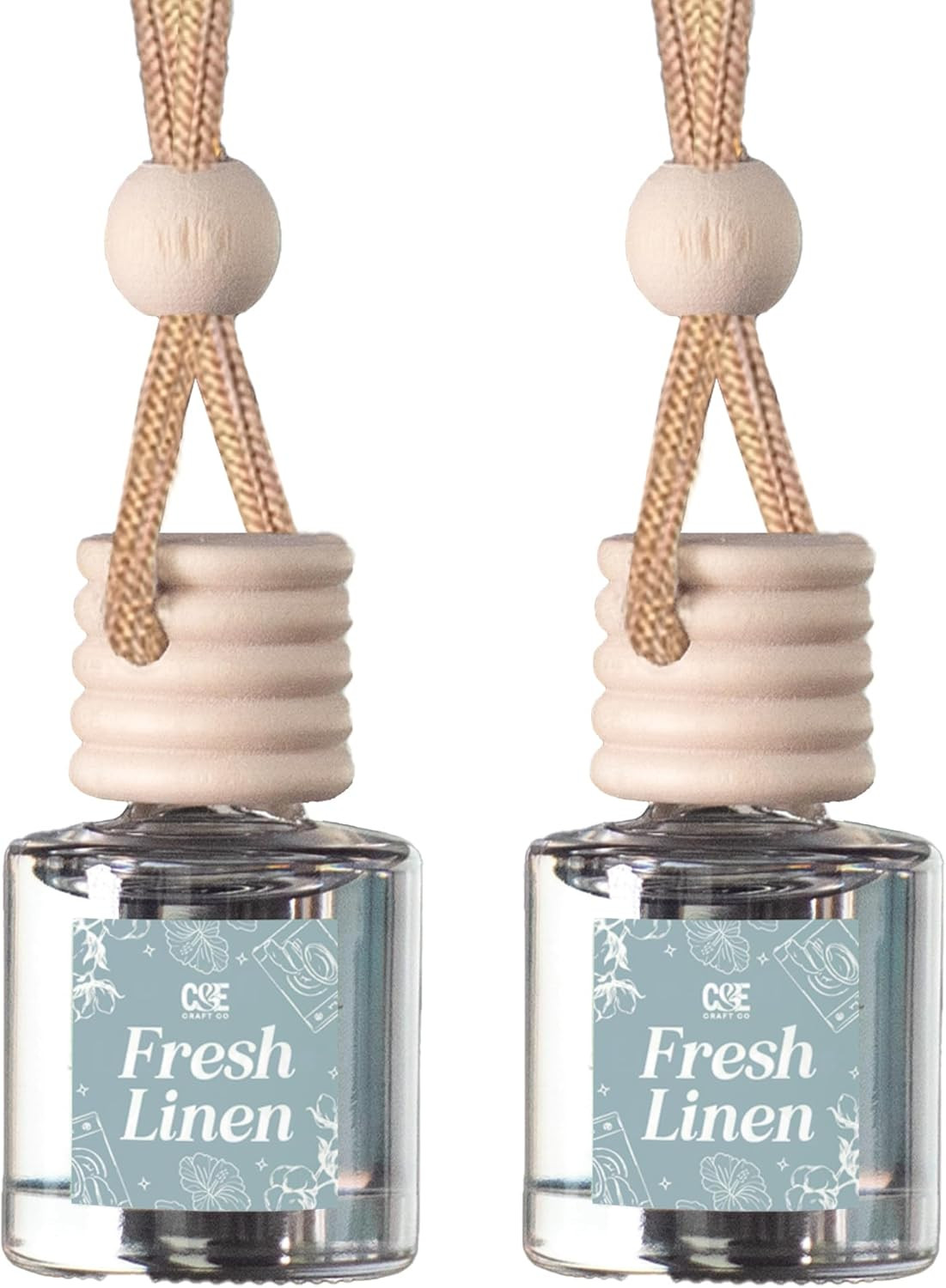 C&E Craft Co Hanging Car Air Freshener Diffuser 2 Pack, Long Lasting Fragrance O