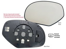 Heated Mirror Glass For 2007-2013 Gmc Chevy Pickup Truck Suv Driver Left Side