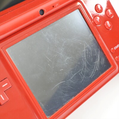 JUNK Nintendo DSi Console RED TWL-001 NO Touch pen