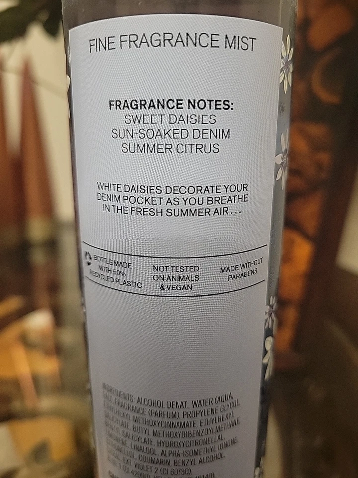 2 (Dos) "DENIM & MARGARITAS Fragancia Fina Nieblas de Bath Body Works, 8 fl. oz cada una Foto 3 de 3