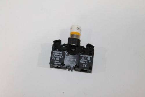 Siemens 3SB3 240-6BA00, Luce pilota con Conc. Anelli, Ambra, 130V - Foto 9 di 9