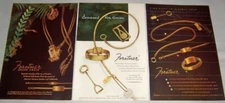 Lot of 3 Vintage Advertisements ~ FORSTNER 14K Gold Jewelry 1944-1945-1946