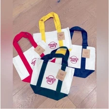 Trader Joe’s 2024 Mini Canvas Tote Bag Set (Red, Blue, Yellow, Green), Brand New
