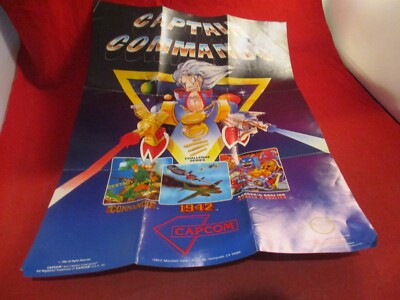 Captain Commando Nintendo NES Promo Poster Insert ONLY