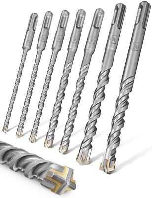 SDS Plus Bohrer Set 4-Schneidig Betonbohrer Steinbohrer Hammerbohrer von Pinava 