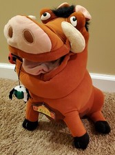 Vintage Lion King Pumbaa Plush Stuffed Large Warthog