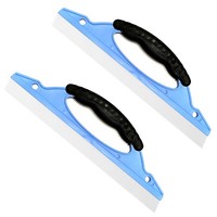 2Er Set Fensterabzieher Kunststoff Fensterwischer Duschabzieher Mit Gummilippe