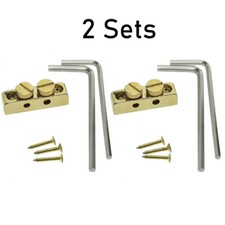2x Guitar Bass Allen Key Headstock Wrench Holder for Floyd Rose Tremolo Gold New