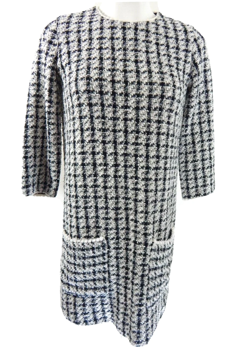 Zara checked 2025 shift dress