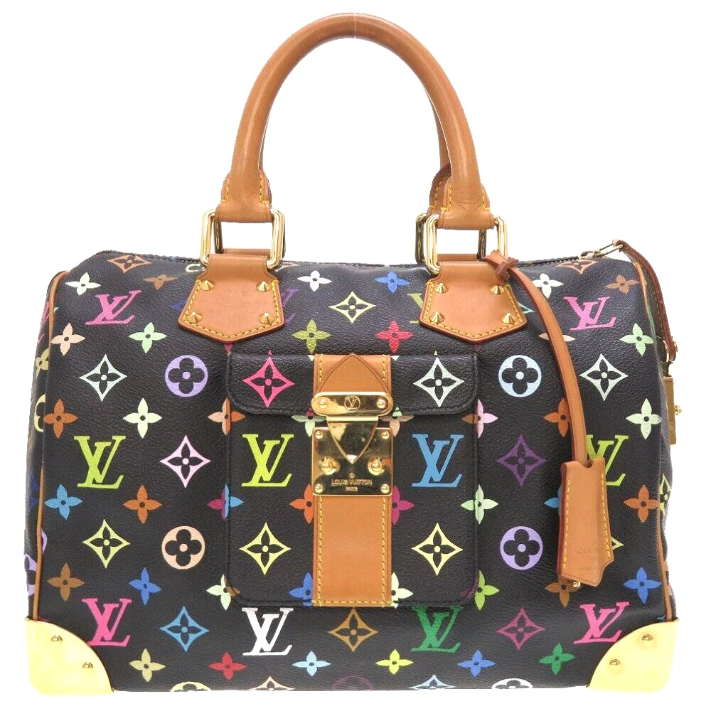 Louis Vuitton Multicolor Speedy 30 Noir M92642 Hand Bag #9019