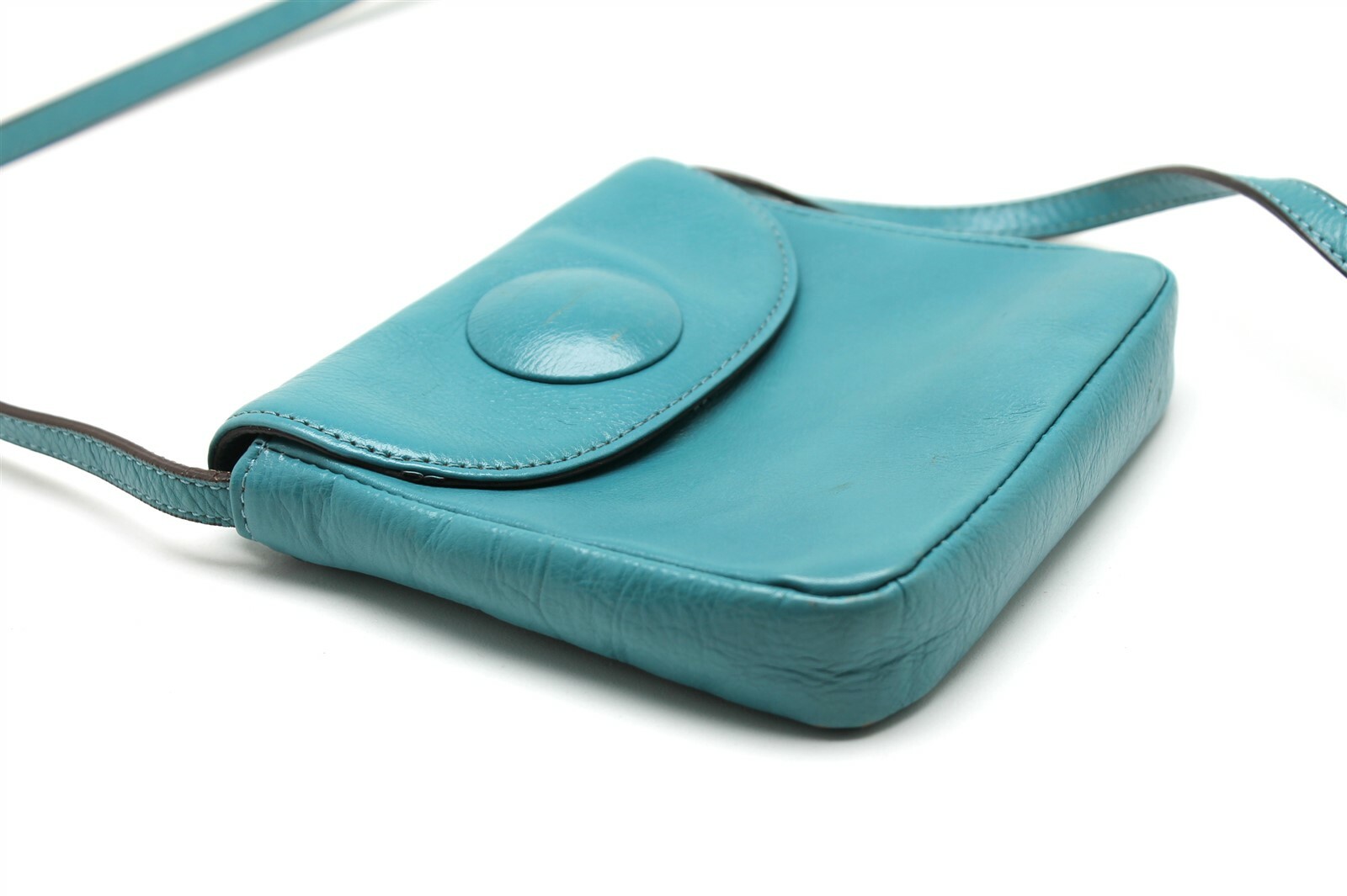 HOBO The Original Turquoise Leather Small Bag Purse C… Gem