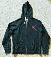 Star Wars Black Zip Sweatshirt Jacket Boys-Medium-Darth Vader battle on back