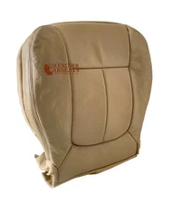 2010 Ford F-150 Lariat Super Cab Driver Bottom Perforated Leather Seat Cover Tan