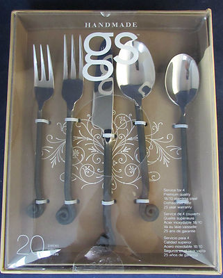 Skull Silverware Gourmet Settings Stainless 3pc Serving Set Treble