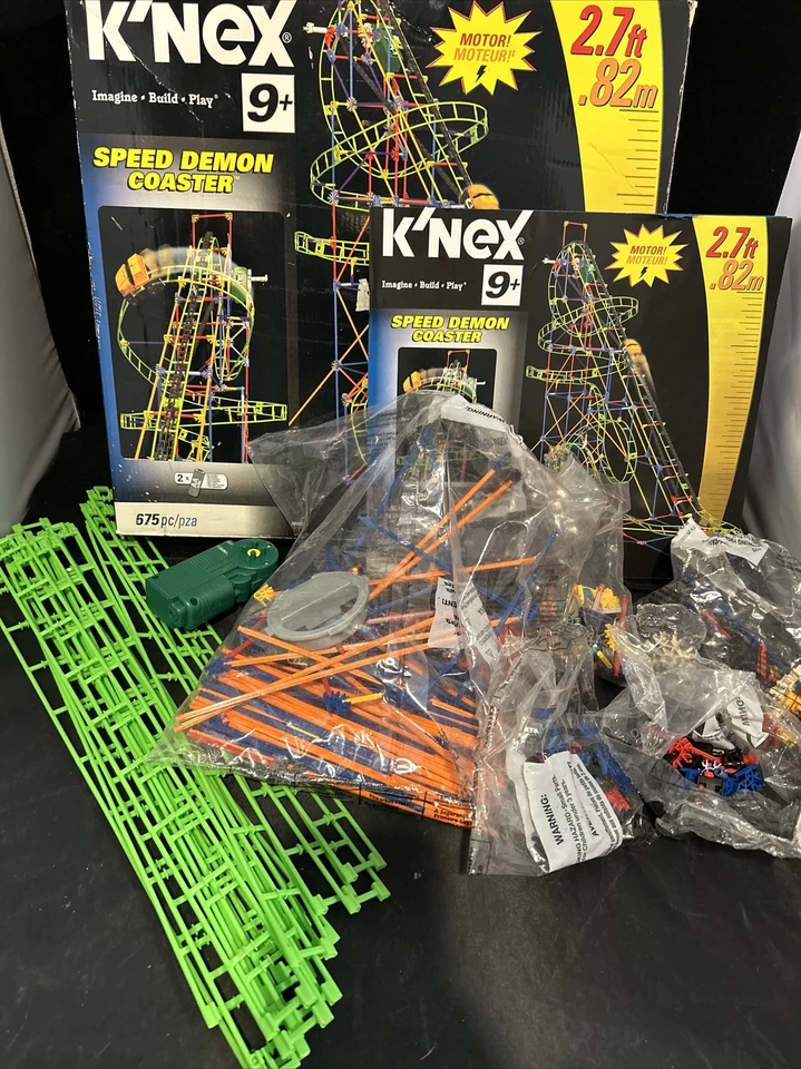K'NEX Playset #58108, Speed Demon Coaster Motor Instructions,  Not  Complete - Image 4 of 4