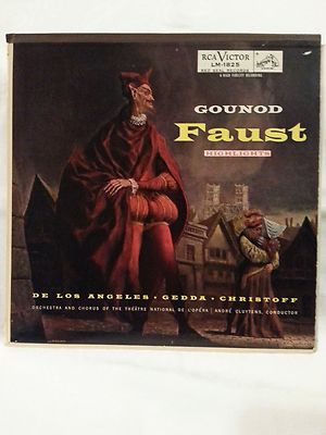 Gounod: Faust LP RCA Victor De Los Angeles Gedda Christoff opera NM vinyl 