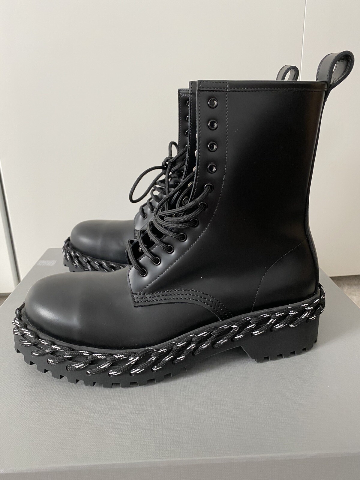 Balenciaga Rope combat Boots US9 ,brand 