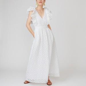 j crew ruffle maxi dress