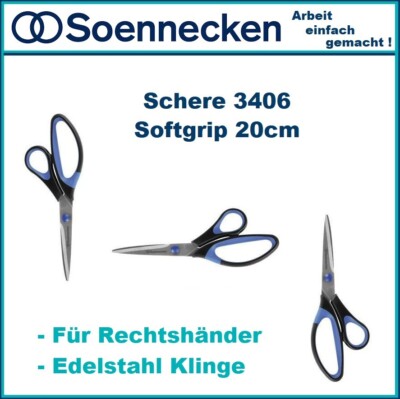 Soennecken Universalschere 200mm Rechtshänder Edelstahl rostfrei Haushaltsschere