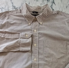 Abercrombie Fitch Shirt Button Down Men Large 100 Cotton Preppy Classic Office