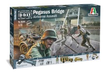 Pegasus Bridge Glider Assault Diorama 1:72 Plastic Model Kit ITALERI
